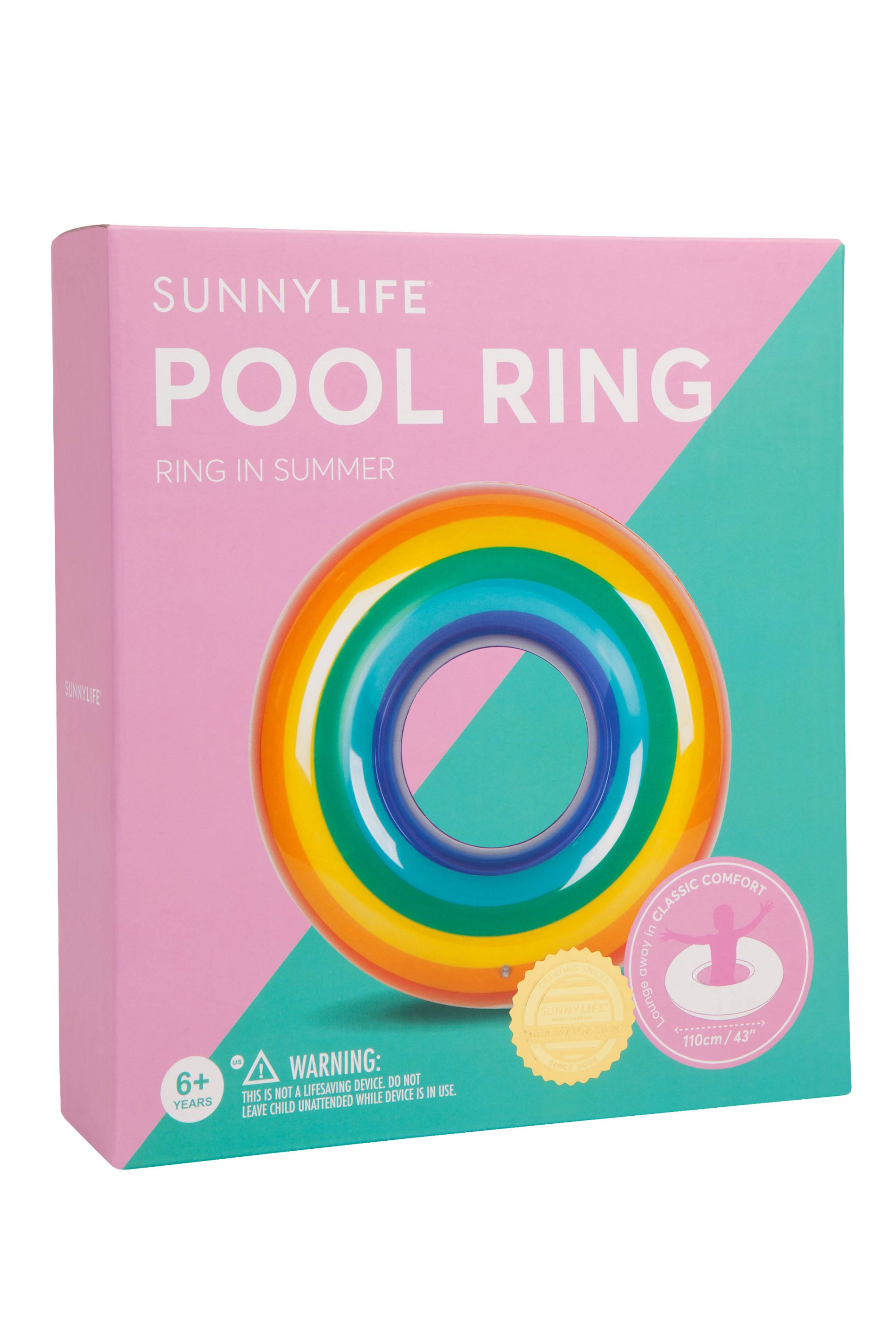 Rainbow Pool Float | Pool Ring | Webshop.swimmingpools.be